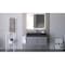 Castello Usa Nile 36" Wall Mounted Gray Vanity With Black Top And  Brushed Nickel Handles CB-MC-36G-BN-2053-BL - alternate 4